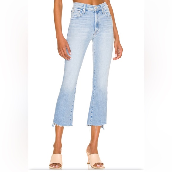 Mother The Insider Crop Step Fray Jeans - Picture 1 of 7